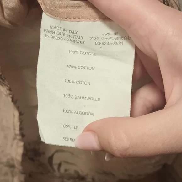 Prada Light Pink Botanical Women's Blouse - Picture 3 of 6